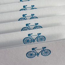 Drop handled Racer Bicycle printed in neon blue ink
