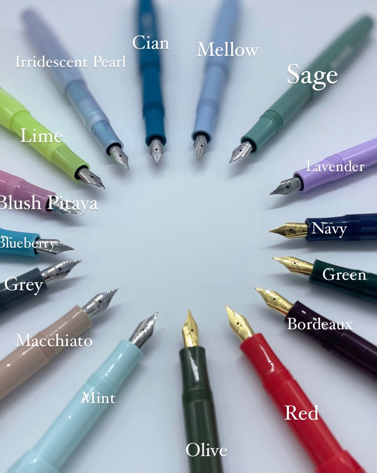 Color Write Fountain Pens Colored Ink Refills - Ladyfingers Letterpress